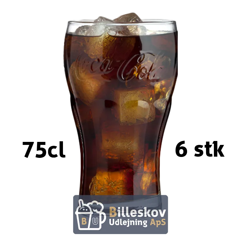 Coca-Cola glas 75 cl. - 6 stk.