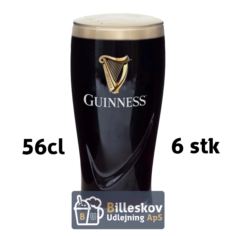 Guinness glas 56 cl. - 6 stk.