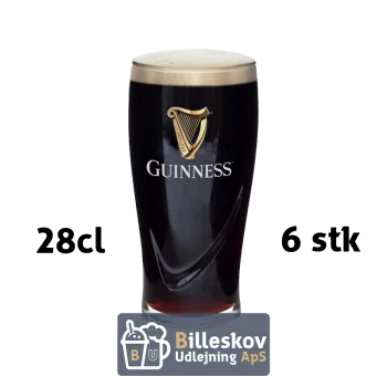 Guinness glas 28 cl. - 6 stk.