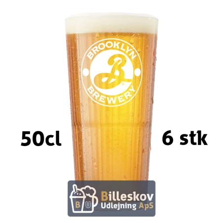Brooklyn glas 50 cl. - 6 stk.