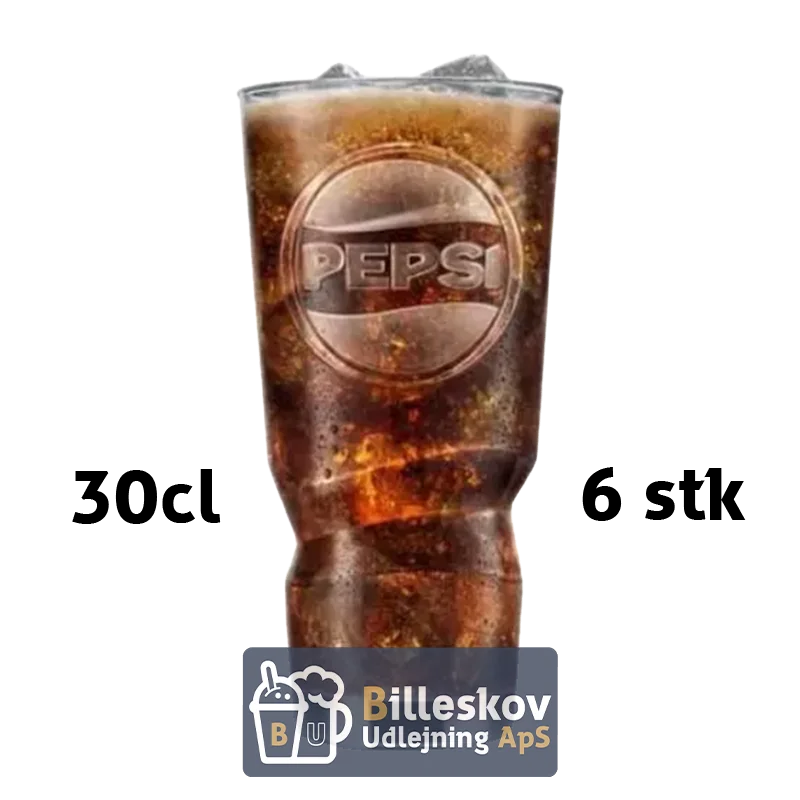 Pepsi glas 30 cl. - 6 stk. Pepsi glas 30 cl. - 6 stk.
