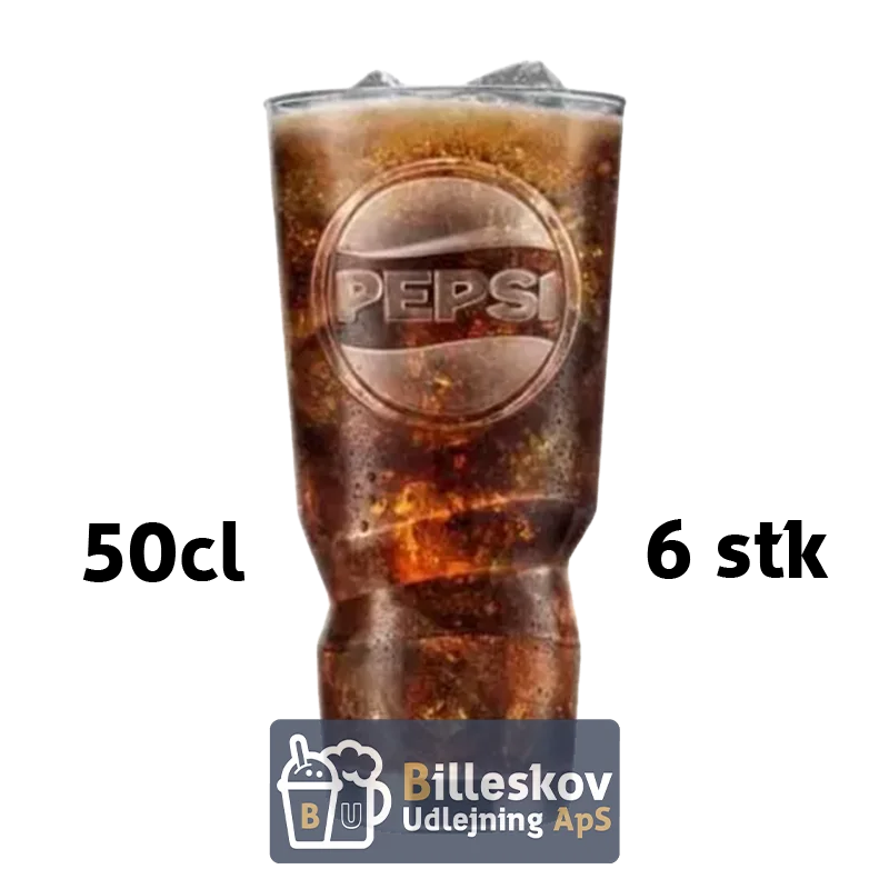 Pepsi glas 50 cl. - 6 stk.
