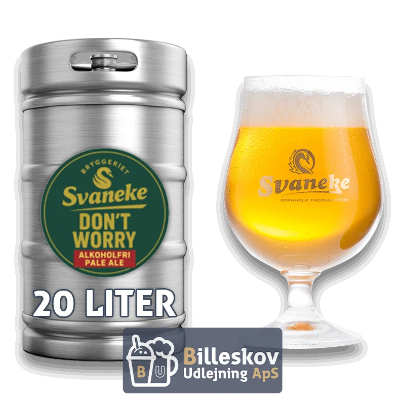 Svaneke Don't Worry Pale Ale 0,5% 20 Ltr. Fustage Svaneke Don't Worry Pale Ale 0,5% 20 Ltr. Fustage