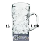 Ølkrus til Oktoberfest - 1 liter - Glas